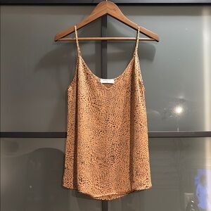 Aritzia Babaton Leopard Print Satin Cami Top
